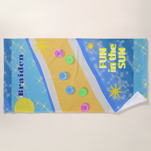 Serviette De Plage Amusement au Sun Beach Towel (Devant)