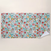 Serviette De Plage Amusement de glace (Devant)
