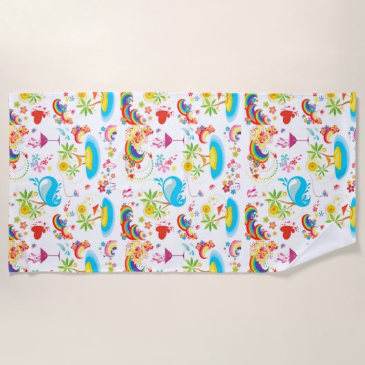 Serviette De Plage Amusement d'été (Devant)