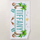 Serviette De Plage Amusement d'été (Devant)