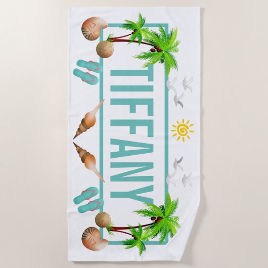 Serviette De Plage Amusement d'été (Devant)