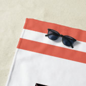 Serviette De Plage Amusons-nous - Le Lotus Blanc (En situation)