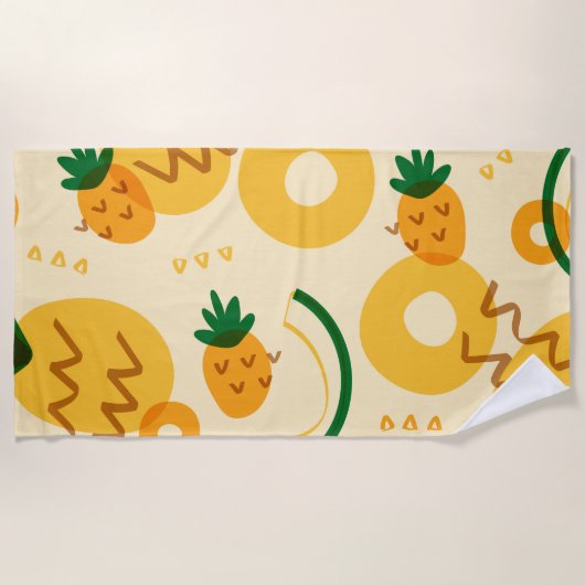 Serviette De Plage Ananas (Devant)