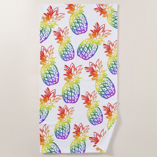 Serviette De Plage Ananas Beach Towel (Devant)