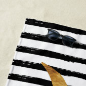 Serviette De Plage Ananas et pinces - Customisez avec votre nom (En situation)