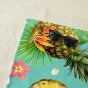 Serviette De Plage Ananas Rafraîchissant Exotique