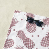 Serviette De Plage Ananas rose (En situation)