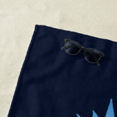 Serviette De Plage Ananas Sunset Beach Custom (En situation)