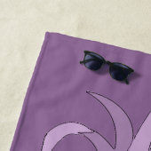 Serviette De Plage Ananas Violet ID239 (En situation)