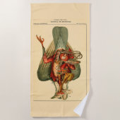 Serviette De Plage Anatomie d'un pigeon (Devant)