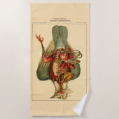 Serviette De Plage Anatomie d'un pigeon (Devant)