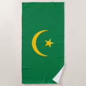 Serviette De Plage Ancien drapeau mauritanien (Devant)