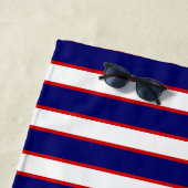 Serviette De Plage Ancre dorée élégante moderne (En situation)