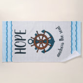 Serviette De Plage Ancre et devis (Devant)