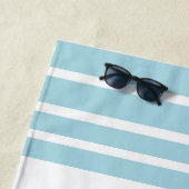 Serviette De Plage Ancre Nautica et rayures (En situation)