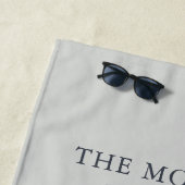 Serviette De Plage Ancre nautique Maison de plage familiale (En situation)