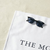 Serviette De Plage Ancre nautique Maison de plage familiale (En situation)