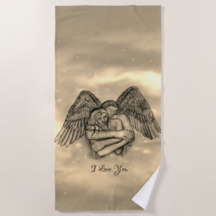 Serviette De Plage Angel Eros in Love