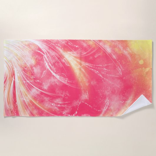 Serviette De Plage Angels dorants - été chaud (Devant)