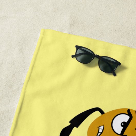 Serviette De Plage Angry Bee Thunder_Cove (En situation)