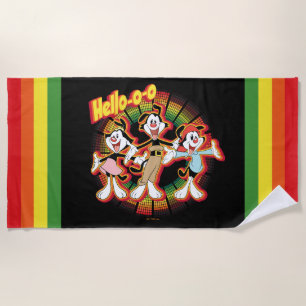Serviette De Plage Animaniacs Hello-o Retro Equalizer Graphic