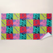 Serviette De Plage Animaniacs | Warner Siblings Pop Art Graphic (Devant)