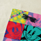 Serviette De Plage Animaniacs | Warner Siblings Pop Art Graphic (En situation)
