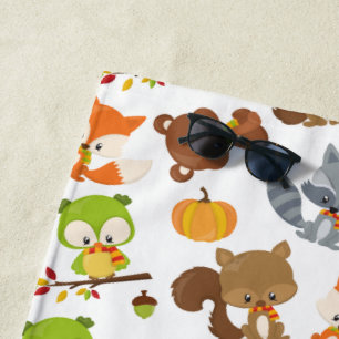 Serviette De Plage Animaux de forêt, Animaux de forêt, Animaux d'auto