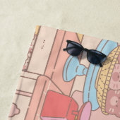 Serviette De Plage Anime Tom, Jerry et boulangerie Tuffy (En situation)