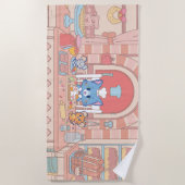 Serviette De Plage Anime Tom, Jerry et boulangerie Tuffy (Devant)