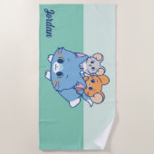 Serviette De Plage Anime Tom, Jerry et Tuffy (Devant)