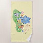 Serviette De Plage Anime Tom, Jerry et Tuffy Picnic (Devant)