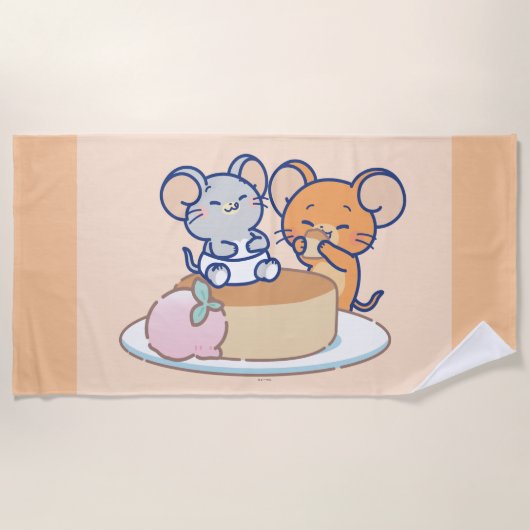 Serviette De Plage Anime Tuffy et Jerry Cheesecake (Devant)