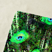 Serviette de plage animée Peacock (En situation)