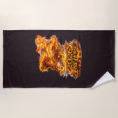 Serviette De Plage Année du Cheval de Feu 2026 (Devant)