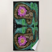 Serviette De Plage Année du serpent chinois Zodiac (Devant)