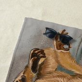 Serviette De Plage Année du singe chinois Zodiac (En situation)