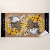 Serviette De Plage Année du zodiaque de Chinois de rat (Devant)