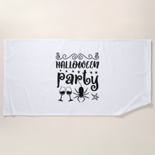 Serviette De Plage Anniversaire de la fête d'Halloween