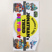 Serviette De Plage Anniversaire de la plage (Devant)