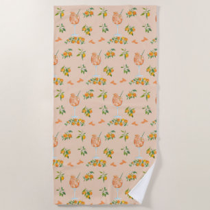 Serviette De Plage Anniversaire d'été Spritz