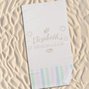 Serviette De Plage Anniversaire du Beach Club