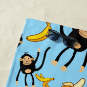 Serviette De Plage Anniversaire du Singe mignon (En situation)