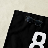 Serviette De Plage Anniversaire Golfer Funny 80e heureux papa Par (En situation)