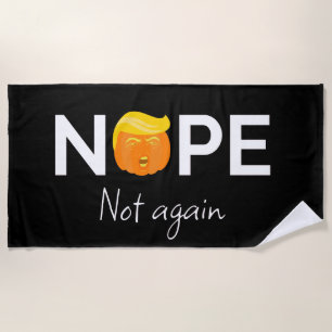 Serviette De Plage Anti-Trump - Non, Pas Encore Édition Halloween I
