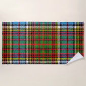 Serviette de plage antique de tartan de clan (Devant)