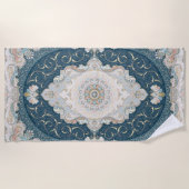 Serviette De Plage Antique Turkish Persian Carpet Rug (Devant)