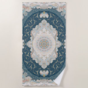 Serviette De Plage Antique Turkish Persian Carpet Rug