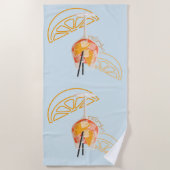 Serviette De Plage Aperol O'Clock (Devant)