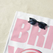 Serviette De Plage Apportez votre propre fête de piscine (En situation)